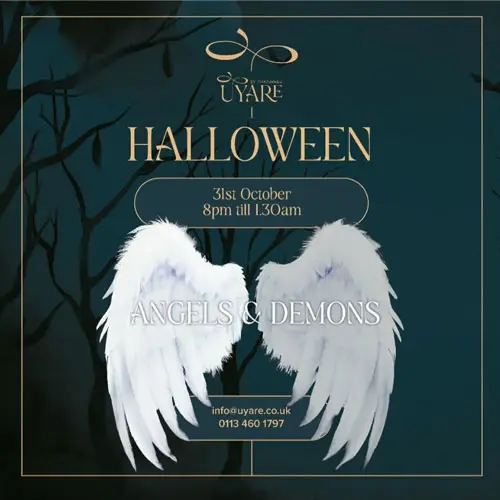 UYARE Halloween rooftop party poster